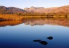 Langdales from Elterwater on a cold winter's morning