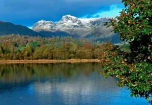 Elterwater and the Langdale Pikes