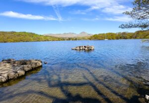 A wide-angle shot of the Coniston Water.