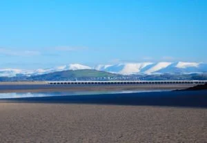 Winter view of Arnside & The Howgill's