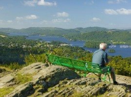 Man admiring the view from Orrest Head