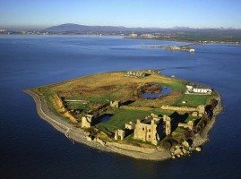 Aerial view of Piel Island