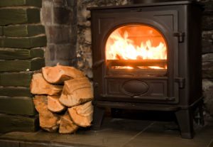 Image of the real log fire