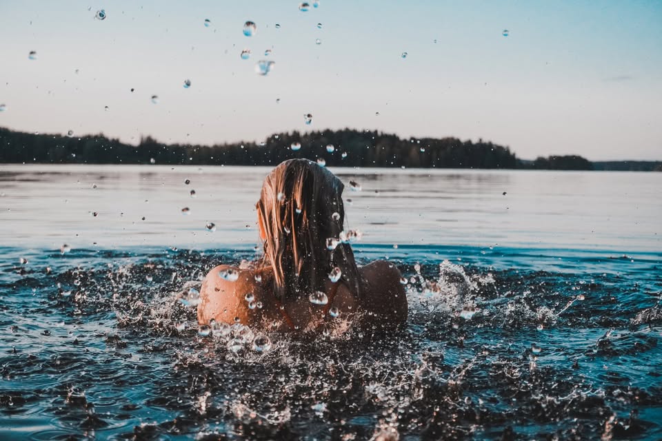 Swimming in the Lake District, a perfect location for wild swimming