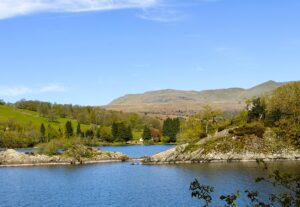 High Peel Bay and the Old Man of Coniston.