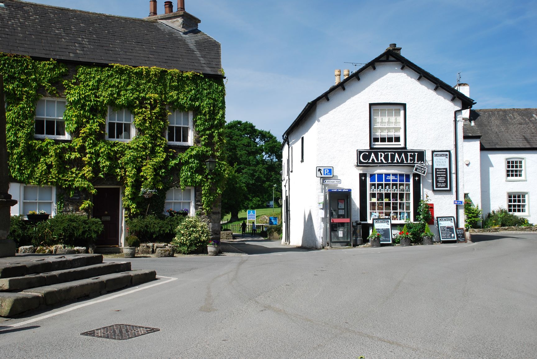 Cartmel Village Square and shop