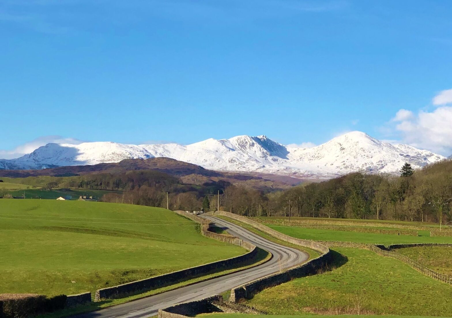 Coniston Fells in winter