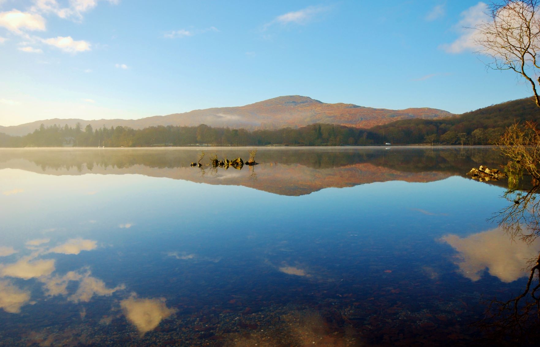 Coniston Water in winter