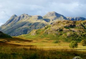 UNESCO World Heritage site The Langdale Pikes in the Lake District