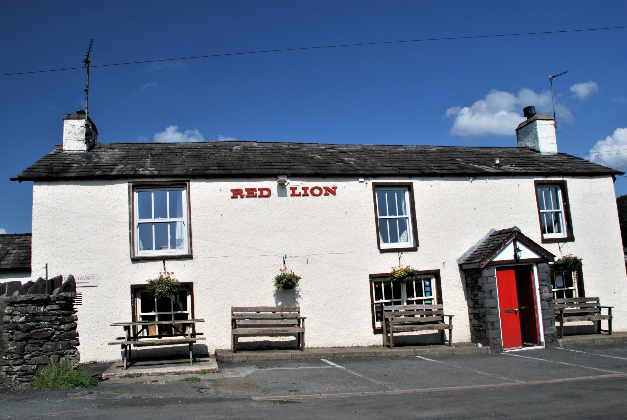 The Red Lion pub at Lowick Bridge