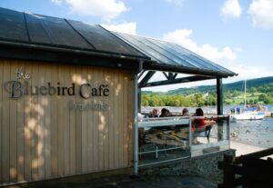 A photos of the Bluebird Cafe at Coniston Water
