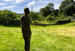 Anthony Gormley statue at Coniston Water
