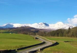Snow on Coniston Old Man