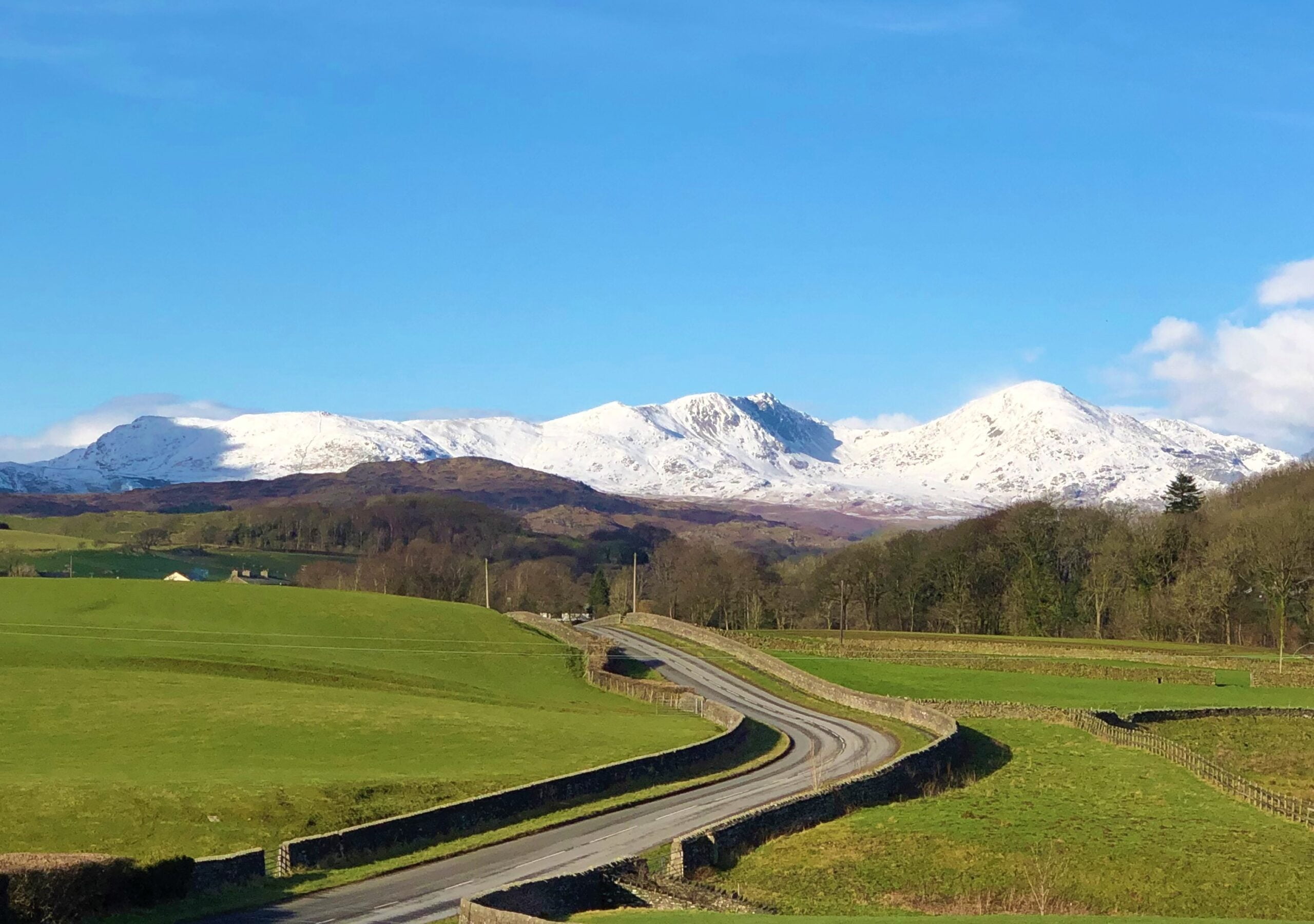 Snow on Coniston Old Man