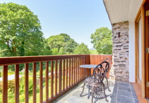 The balcony at Charocal House