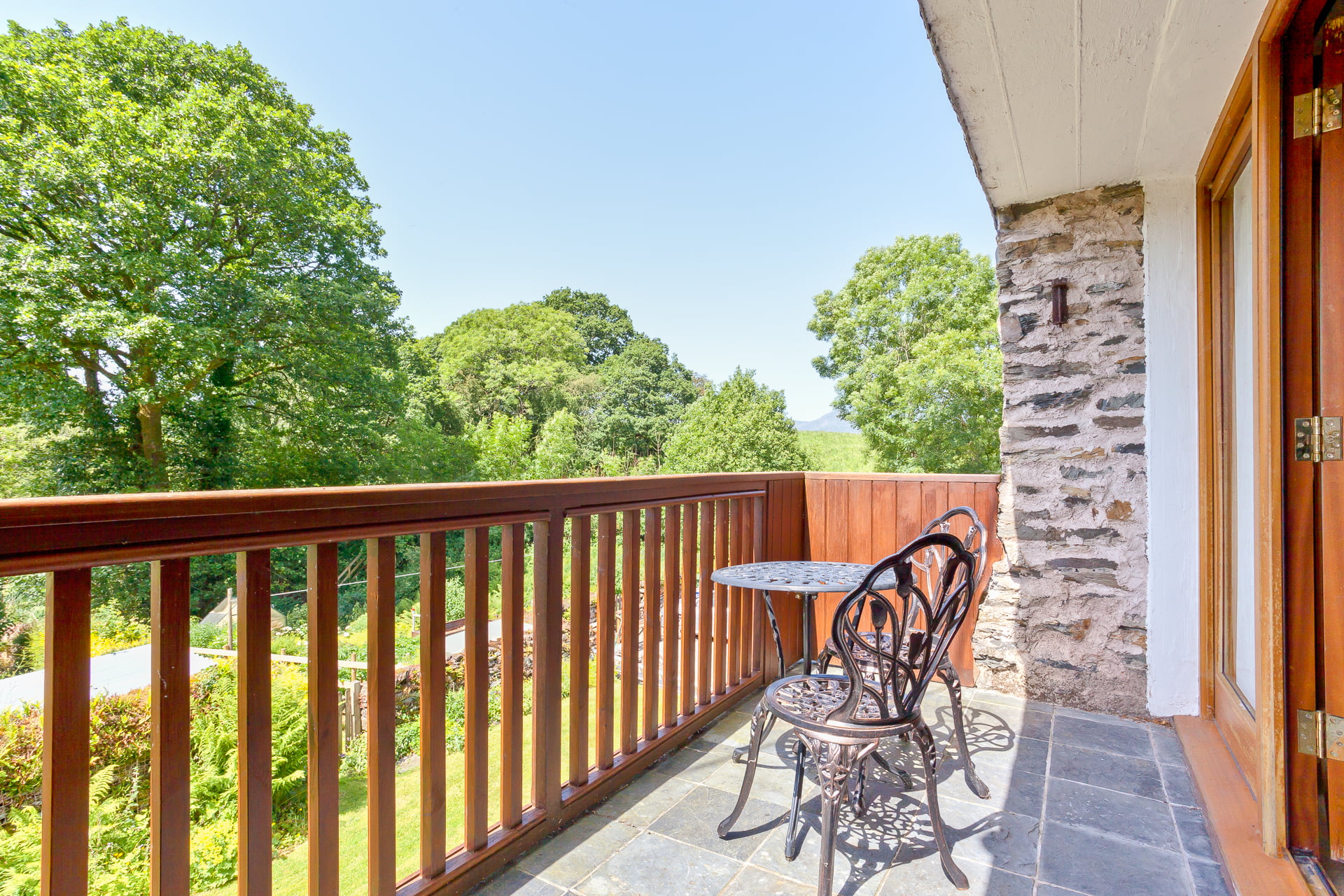 The balcony at Charocal House