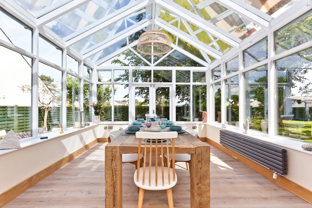 The conservatory at Weavers Cottage in Cartmel