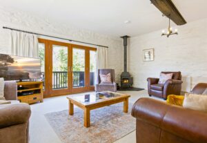 The living room at Charcoal House holiday cottage near Coniston Water