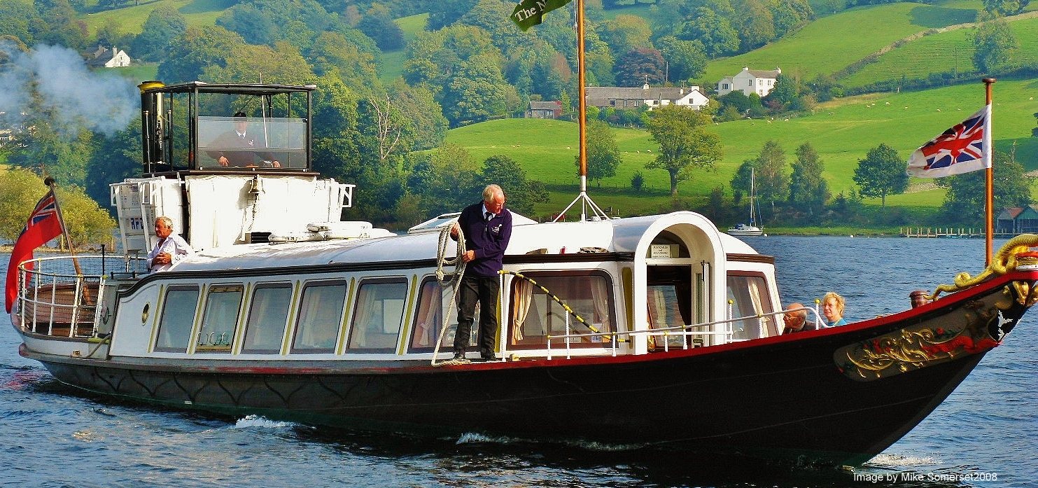 Great image of the National Trust Steam Yacht Gondola on Coniston Water