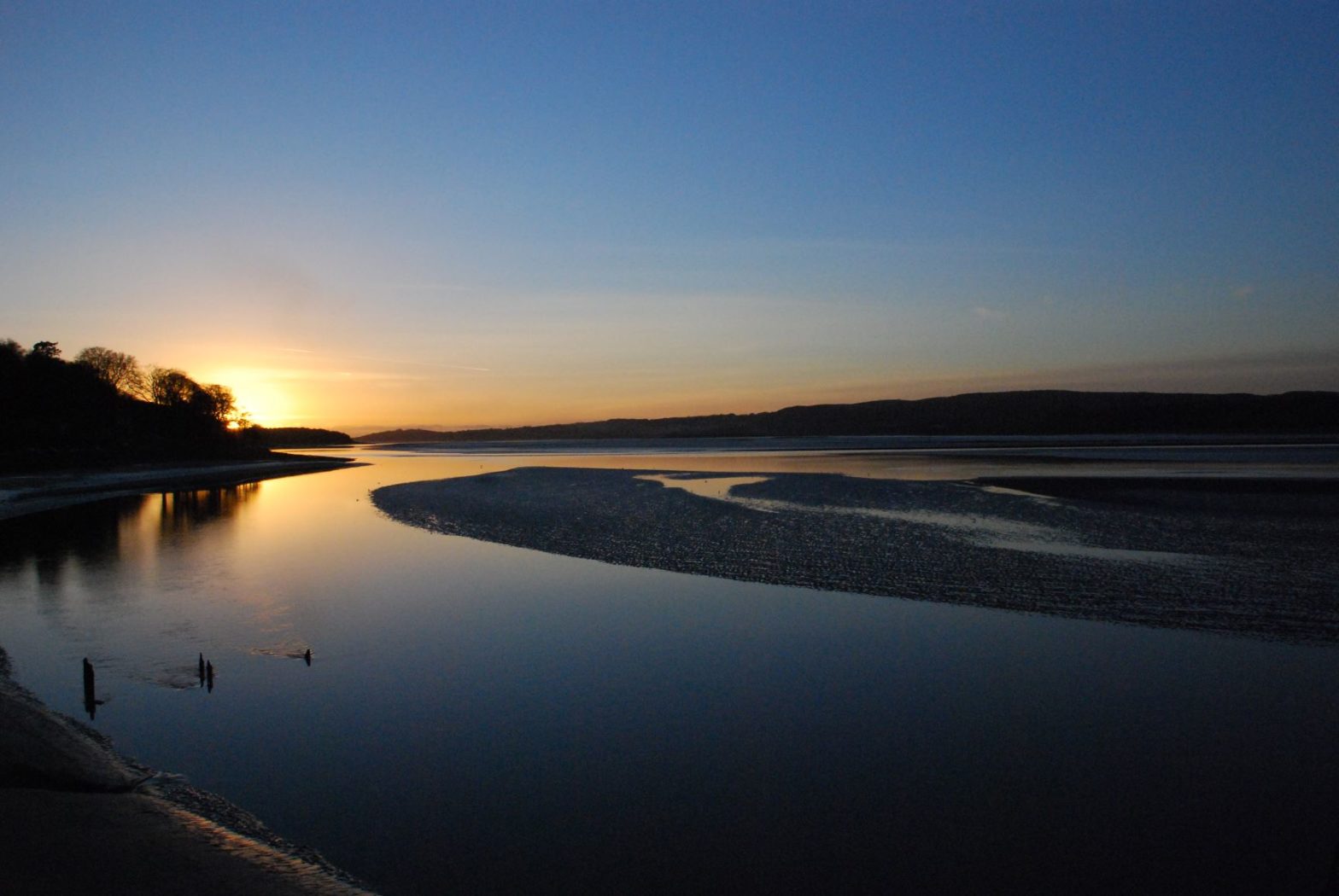 Sunset at Arnside on the Lake District coast