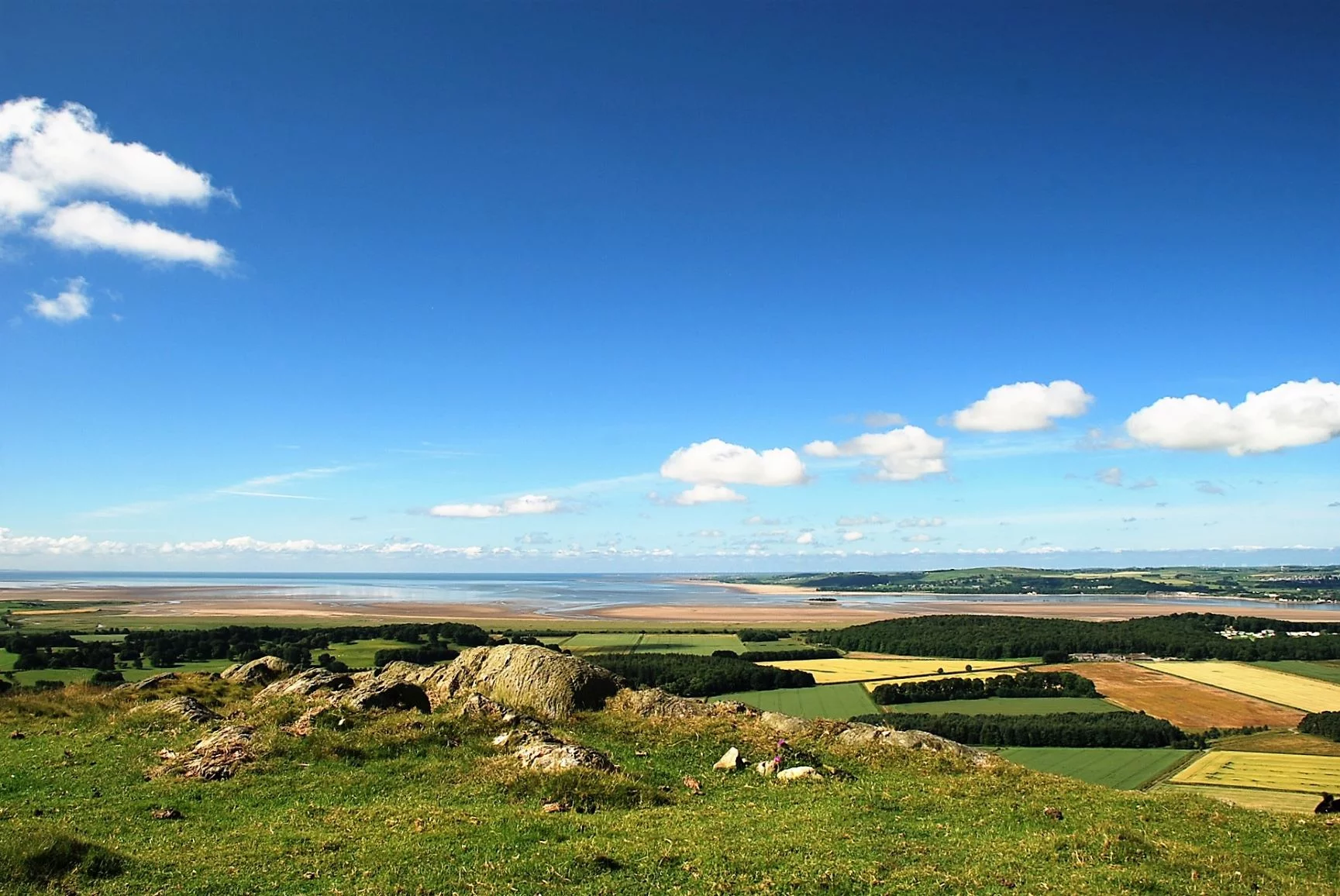 View of Morecambe Bay from Hampsfell in the Cartmel Valley