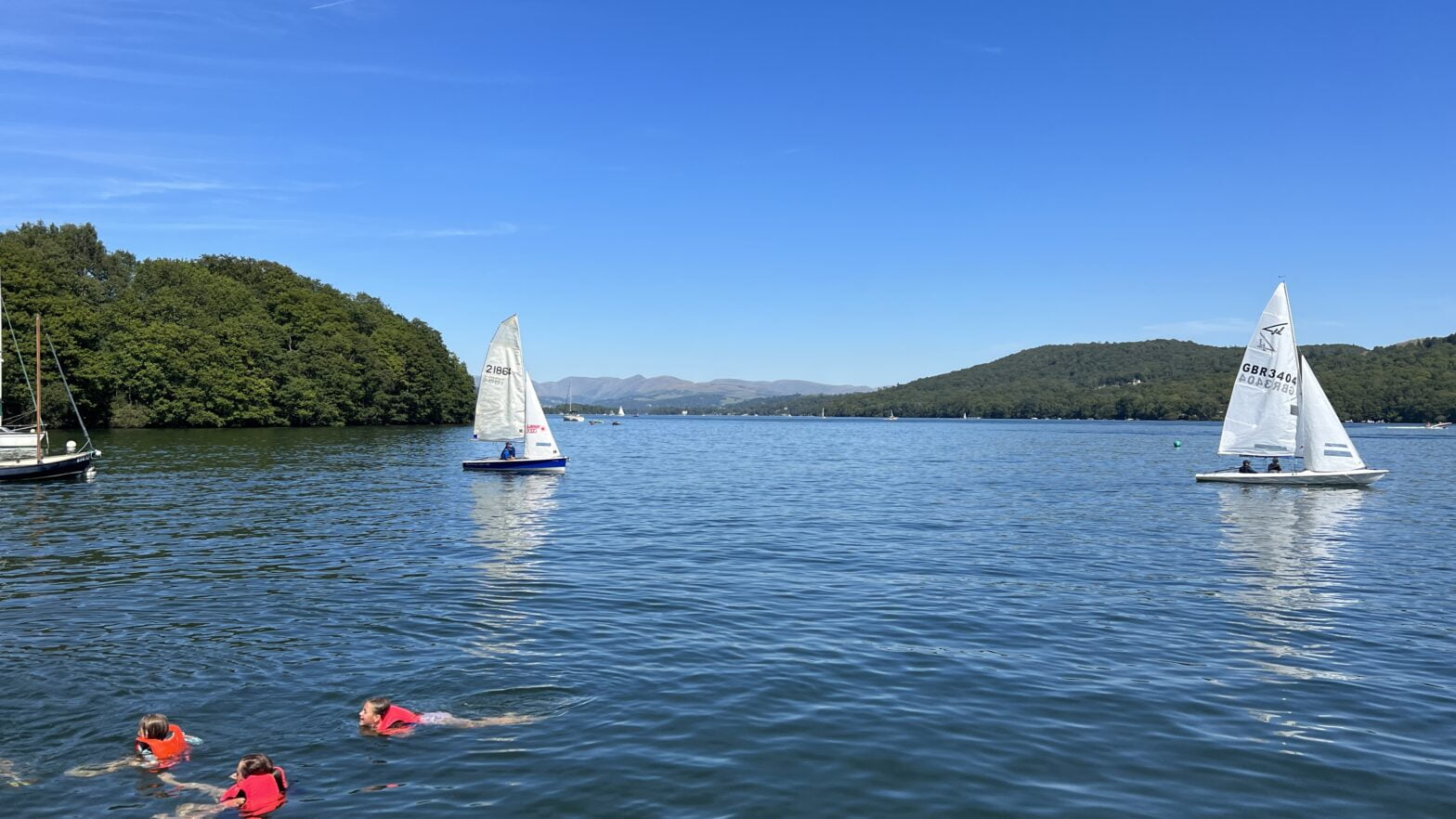 Swimming in Lake Windermere