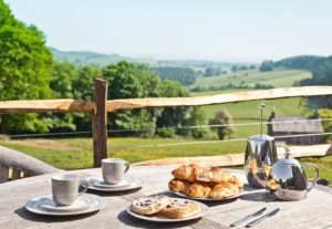 Breakfast with a view of the Cartmel Valley